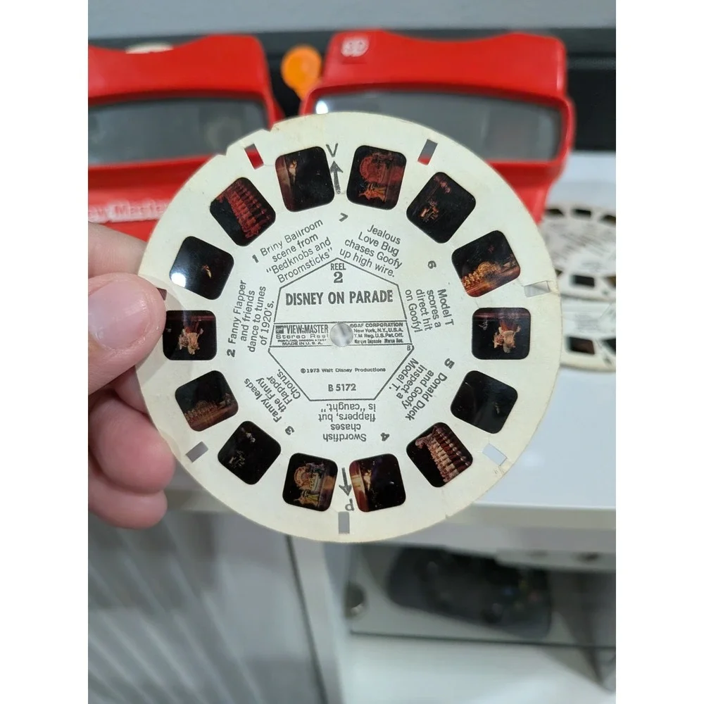Vintage ViewMaster‎ + 10 Reels 3D Viewer Red Classic Master Of The Universe